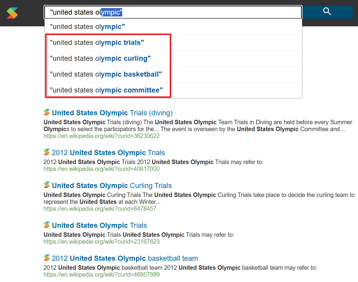 Sliding window completion expansion